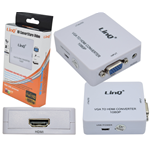 ADATTATORE CONVERTITORE LINQ DA VGA A HDMI HDV-610 CON ALIMENTAZIONE