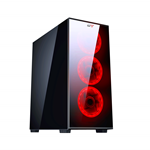 CASE GAMING ATX PER PC CTESPORTS LINX USB 3.0 NERO PENNELLO ANTERIORE E LATERALE IN VETRO (VENTOLE NON INCLUSE)