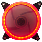 VENTOLA PER CASE CTESPORTS 12CM ANELLO LUMINOSO LUCE ROSSA GRATOR