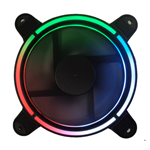 VENTOLA PER CASE CTESPORTS 12CM ANELLO LUMINOSO LUCE RAIMBOW HYPERBM ATTACCO SOLO CON CONTROLLER