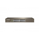 HUB SWITCH DI RETE 10/100MBPS 16 PORTE E RACK TENDA TEF1016D GRIGIO