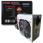 ALIMENTATORE PER PC ATX TECNO 550W 3XSATA BIG FAN 12CM TASTO ON/OFF SILENT