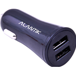 ALIMENTATORE CARICATORE USB CARICABATTERIA PER AUTO 3.4A ALANTIK CAR2US 2 PORTE USB