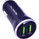 ALIMENTATORE CARICATORE USB CARICABATTERIA PER AUTO FAST CHARGER 3.0 3.4A ALANTIK CAR2UQ 2 PORTE USB