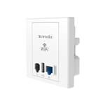 ACCESS POINT DA MURO WALL PLATE TENDA W312A WIFI USB LAN + PRESA TELEFONO