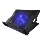 VENTOLA DISSIPATORE PER NOTEBOOK COOLER PAD CON 1 VENTOLA X NOTEBOOK MAX 17 POLLICI REGOLABILE IN ALTEZZA