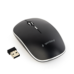 MOUSE OTTICO WIRELESS GEMBIRD MUSW-4B-01 NANO NERO - RICEVITORE TYPE-C