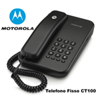 TELEFONO FISSO CON FILO MOTOROLA CT100 NERO