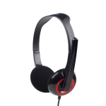 CUFFIE STEREO CON MICROFONO COLORE NERO TECHMADE MHS-002