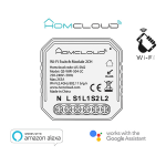 MODULO INTERRUTTORE INTELLIGENTE WIFI 2 CANALI DA INCASSO HOMCLOUD AS-SM2