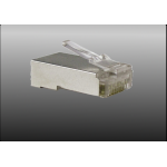 CONNETTORE RJ-45 PLUG PER CAVO DI RETE CAT5E METALLO CONF.10PZ ALANTIK RJ45M5