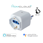 PRESA INTELLIGENTE WIFI 16A PRESA BIPASSO>SCHUKO HOMCLOUD SL-IP16A