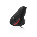 MOUSE ERGONOMICO USB CON IMPUGNATURA VERTICALE/ERGONOMICO EWENT EW3156 NERO/ROSSO