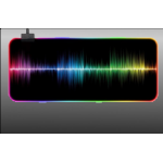 TAPPETINO MOUSEPAD GAMMEC MPRT84 80CM ILLUSTRATO SAMPLING CON LED RGB 800x300x4.0mm