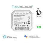 MODULO INTERRUTTORE INTELLIGENTE WIFI HOMCLOUD AS-SM1E CON MONITORAGGIO ENERGIA