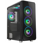 CASE ATX PER PC TECNO TC-GAME-13 GAMING USB 3.0 VENTOLA RAINBOW SCOCCA TRASPARENTE SENZA ALIMENTATORE