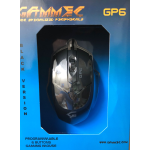 MOUSE OTTICO PER GAMING USB GAMMEC MOGP06 CON 6 TASTI RETROILLUMINATO 3200 DPI PROGRAMMABILE