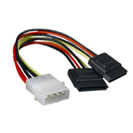 CAVO DOPPIA ALIMENTAZIONE ADATTATORE DA MOLEX IDE A 2X SATA INTERNO TECHMADE