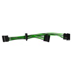 CAVO TRIPLA ALIMENTAZIONE ADATTATORE DA MOLEX IDE A 3X SATA INTERNO GAMMEC CM3SGB COLORE VERDE/NERO