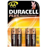 BATTERIA STILO AA ALCALINA DURACELL CONF. 4PZ PLUS POWER