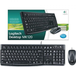 KIT TASTIERA + MOUSE USB LOGITECH MK120 LAYOUT ITALIANO DESKTOP 920-002543