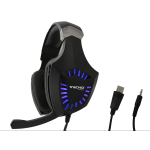 CUFFIE HEADSETS GAMING TECNO TC-K10 RGB CON MICROFONO CAVO AUDIO E CAVO USB