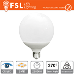 LAMPADA GLOBO PALLA SPESSORE 12CM 24W 3000K E27 LUCE CALDA