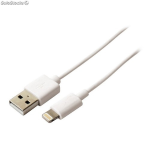 CAVO DATI E CARICA LIGHTNING 1 METRO IPHONE E IPAS IOS 8 > BIANCO TECNO TC-110R