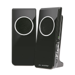 CASSE AUDIO SPEAKER 2.0 ALANTIK SPS4NE 4WATT PER PC NOTEBOOK ALIMENTATE USB COLORE NERO