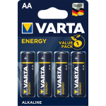 Varta Batteria Alcalina, STILO AA LR06, Confezione da 4 Pile 