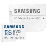 MEMORIA MICROSD SAMSUNG 128GB EVO PLUS CON ADATTATORE SD CLASSE 10