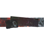 KIT TASTIERA + MOUSE + PAD TECHMADE USB CON FILO TM-COMBOGAMING 