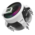 ALSEYE W90 CPU Cooler, display della temperatura CPU Cooler per piccole custodie per PC, potente ventola di illuminazione ARGB da 90 mm e colonna di calore ad alte prestazioni da 40 mm, solo Intel