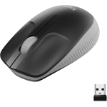 Logitech M190 Mouse Wireless, Design Ricurvo Ambidestro, Batteria fino a 18 Mesi con Funzione Risparmio Energia, Ricevitore USB, Cursore di Precisione, Rotella di Scorrimento, GRIGIO