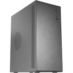 Tacens ORUMX500, Case Mini-Tower Slim Micro-ATX + Alimentatore SFX 500W, Ultra Compatto, Struttura in Acciaio, Ventola da 80 mm, Nero