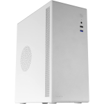 Tacens ORUMX500, Case Mini-Tower Slim Micro-ATX + Alimentatore SFX 500W, Ultra Compatto, Struttura in Acciaio, Ventola da 80 mm, BIANCO