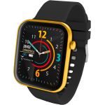 Techmade HAVA Smartwatch Nero/Oro Orologio Fitness Uomo Donna Full Touch Pedometro, Calorie, Distanza, Cronometro, Sleep Monitor, Sfondo personalizzabile, Music Control, Sport