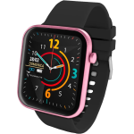 Techmade HAVA Smartwatch Nero/Rosa Orologio Fitness Uomo/Donna Full Touch Pedometro, Calorie, Distanza, Cronometro, Sleep Monitor, Sfondo personalizzabile, Music Control