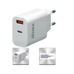 ALIMENTATORE CARICATORE USB UNIVERSALE USB + TYPE-C Output: 5V-3A/9V-2.22A/12V-1.67A 20W TC-883