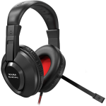 Mars Gaming MH217, Cuffie Gamer, Mic pieghevole, 40mm, cancellazione del rumore 