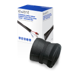 GUAINA AVVOLGICAVO PER CAVI CON GANCIO E ANELLO 1MT X 85MM | EWENT EW1557