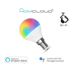 LAMPADINA WI-FI + BLUETOOTH DIMMERABILE E14 G45 4.5W RGB + BIANCO CALDO HOMCLOUD EE-45WE14G