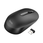 HOCO - MOUSE WIRELESS PLATINO (GM14) - 2.4G, 1200 DPI, PULSANTE 3D - NERO