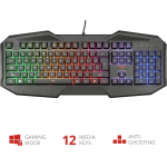 Trust Gaming GXT 830-RW Avonn Tastiera da Gioco Illuminata, Nero [Layout Italiano] 22280